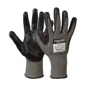 GUANTES STEELPRO MULTIFLEX CUT-5 NITRILO FOAM
